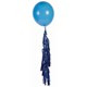 12" Balloon Tassel Blue Holographic 12 Pack #LGTASBH