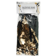 12" Balloon Tassel Rose Gold w/ Black 12 Pack #LGTASRGBL