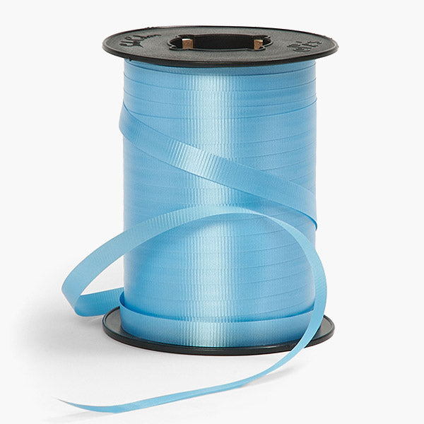 Baby Blue Wide Crimped Curling Ribbon 3/8"x750(250YDS)' #303