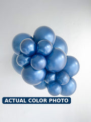 17" TUFTEX Metallic Midnight Blue Balloons 50ct #17051