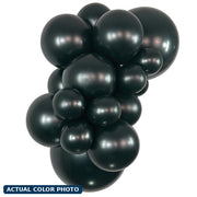 18" Sempertex Metallic Black Balloons 25Bag #55090