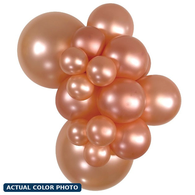 5" Sempertex Metallic Rose Gold Balloons 100 Bag #51099