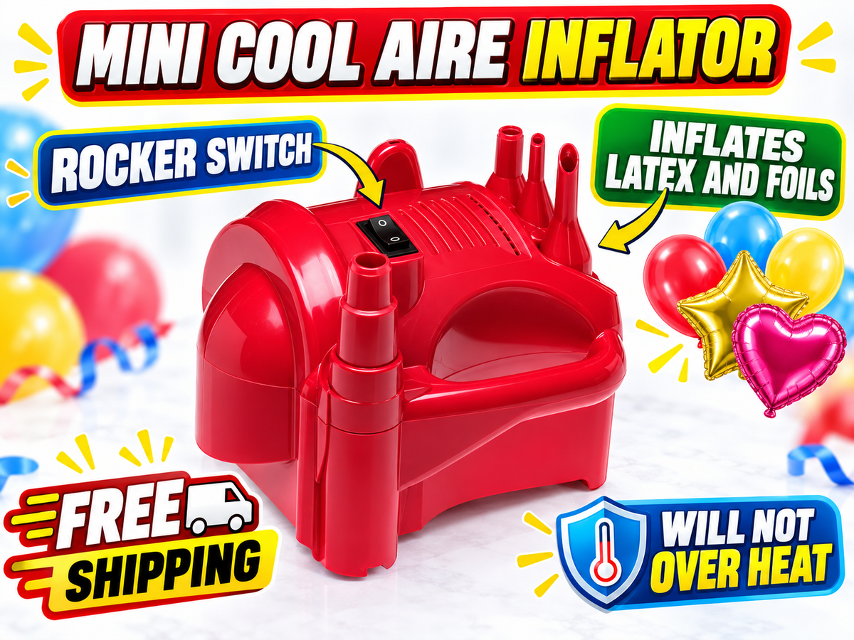 Premium Pro Cool Air Mini Inflator Station (RED) Free Shipping #98010
