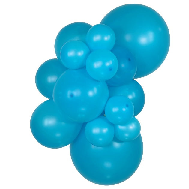 Sempertex NeonBlue balloons – inflated color cluster
