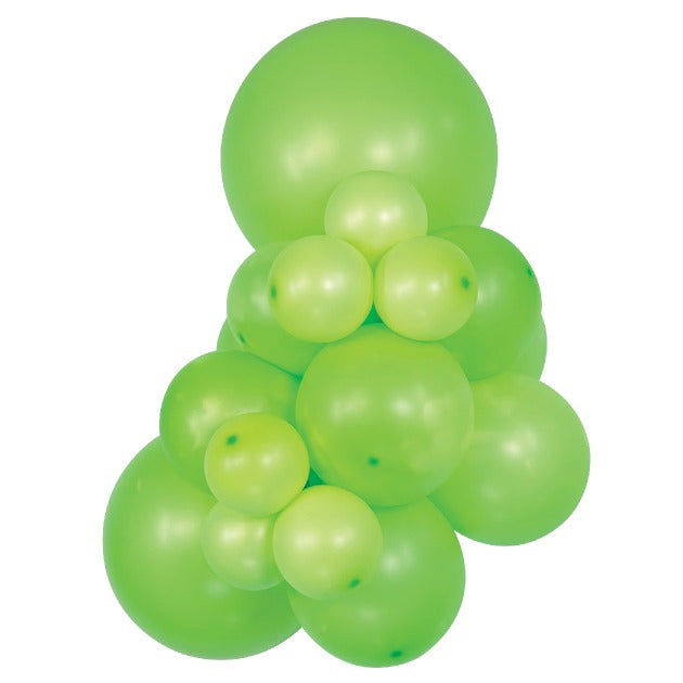 Sempertex NeonGreen balloons – inflated color cluster
