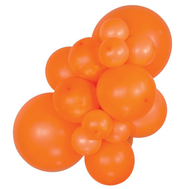 Sempertex NeonOrange balloons – inflated color cluster