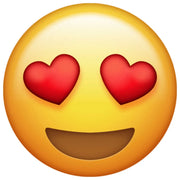 18" Heart Eyes Emoji Helium Foil Balloon (5 Pack) #35363