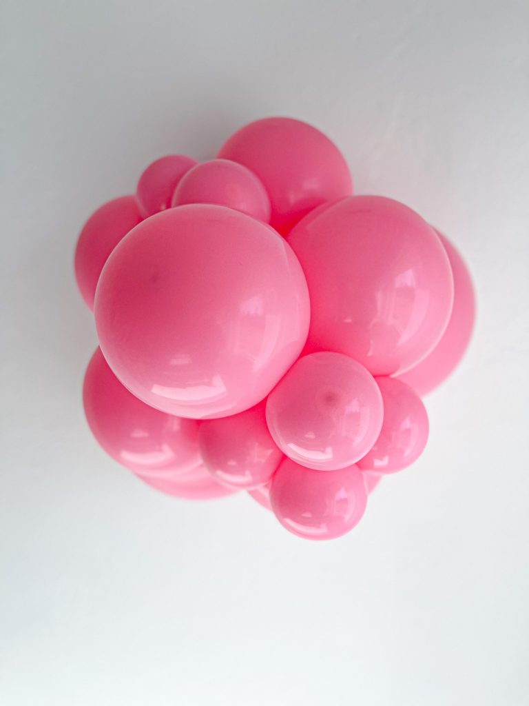 TUFTEX Pink balloons – inflated color cluster
