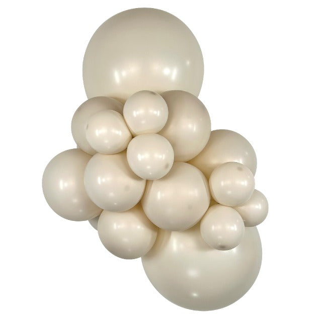 Sempertex PastelDuskCream balloons – inflated color cluster
