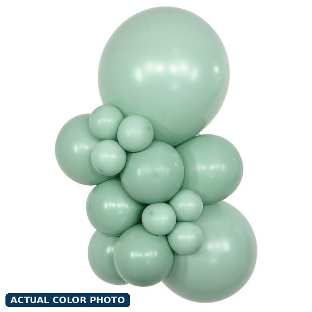 11" Sempertex Pastel Dusk Green Tea Balloons 100 Bag #53543