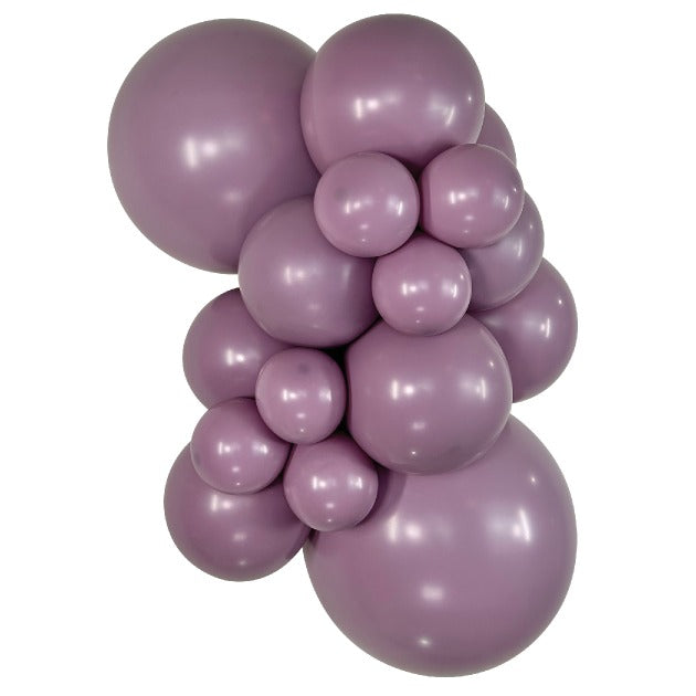 Sempertex PastelDuskLavender balloons – inflated color cluster