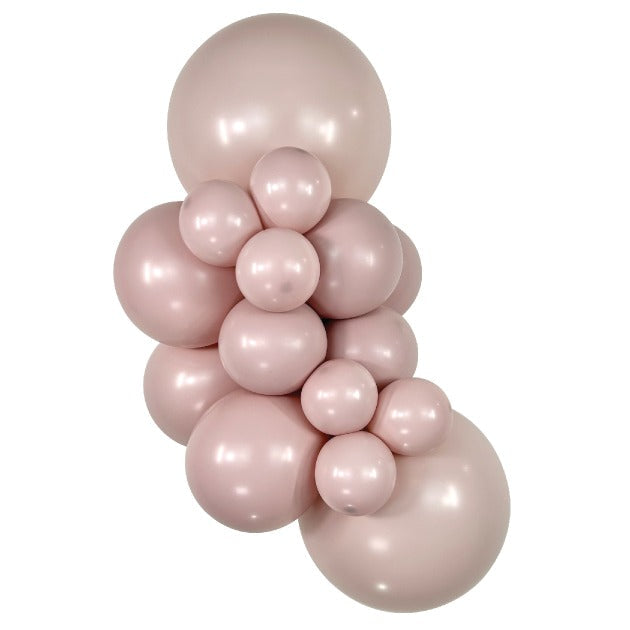 Sempertex PastelDuskRose balloons – inflated color cluster
