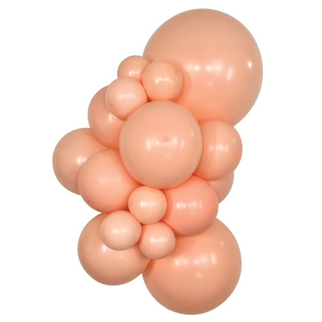 Sempertex PastelMatteMelon balloons – inflated color cluster