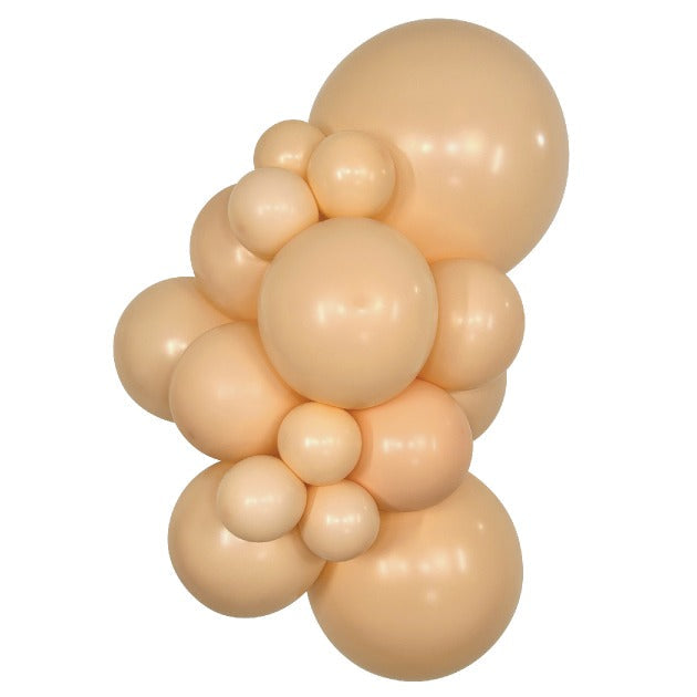 Sempertex PastelMatteNude balloons – inflated color cluster