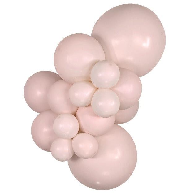 Sempertex PastelMattePink balloons – inflated color cluster