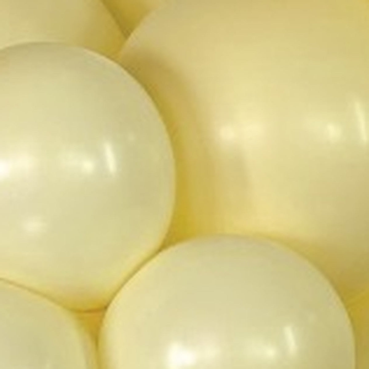 18" Sempertex Pastel Matte Yellow Balloons 25 Bag #55175