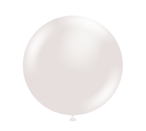 11" Tuf Tex "Sugar" Pearl White Helium Latex Balloons 100ct #10037