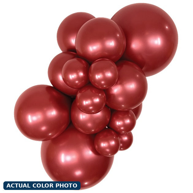 5" Sempertex Reflex Crystal Red Balloons 100 Bag #51155