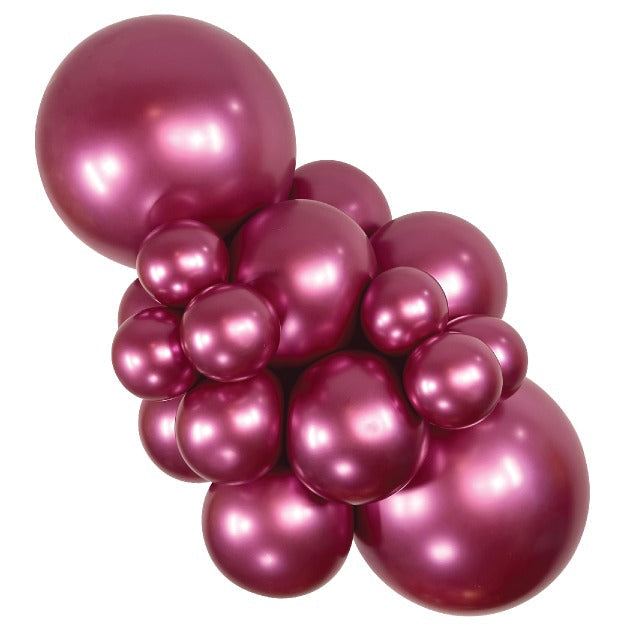 Sempertex Reflex Fuchsia balloons – inflated color cluster