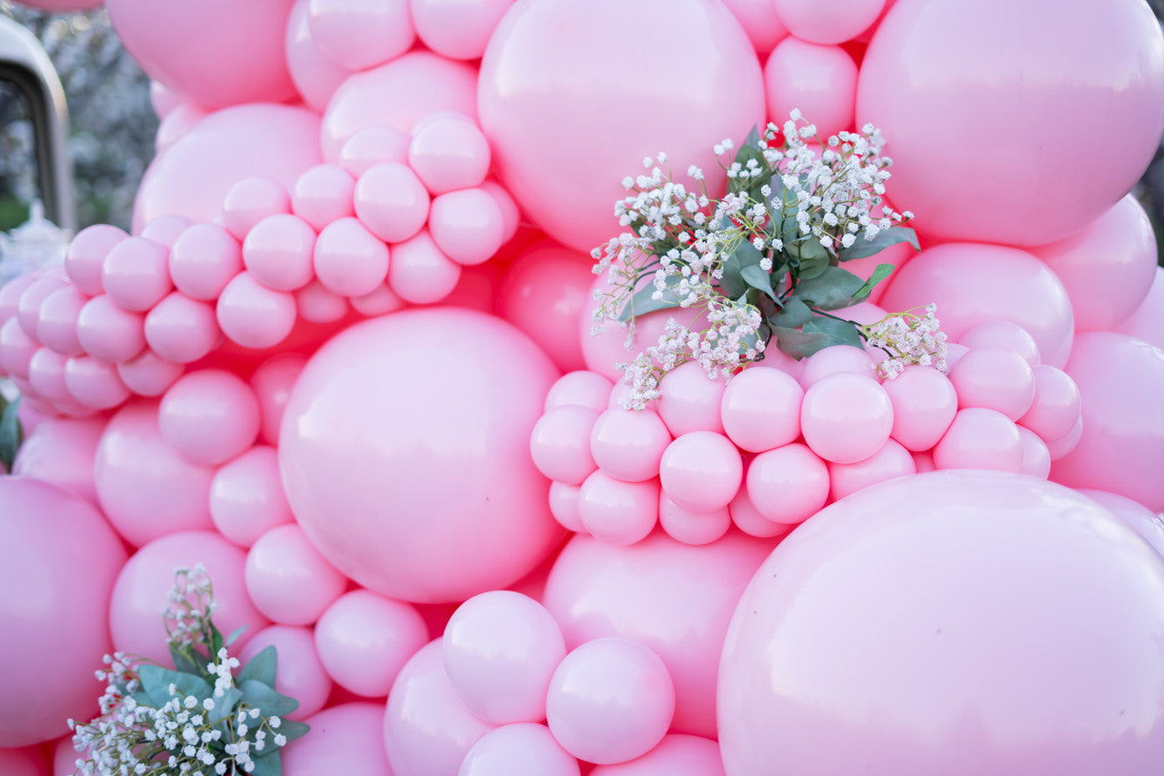 5" TUFTEX Pearl Romey Pink Balloons 50ct Bag #15055