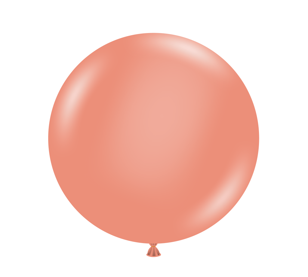 **SALE** 17" TUFTEX Metallic Rose Gold Balloons 50ct #17040