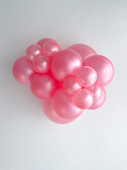 TUFTEX Shimmer Pink balloons – inflated color cluster