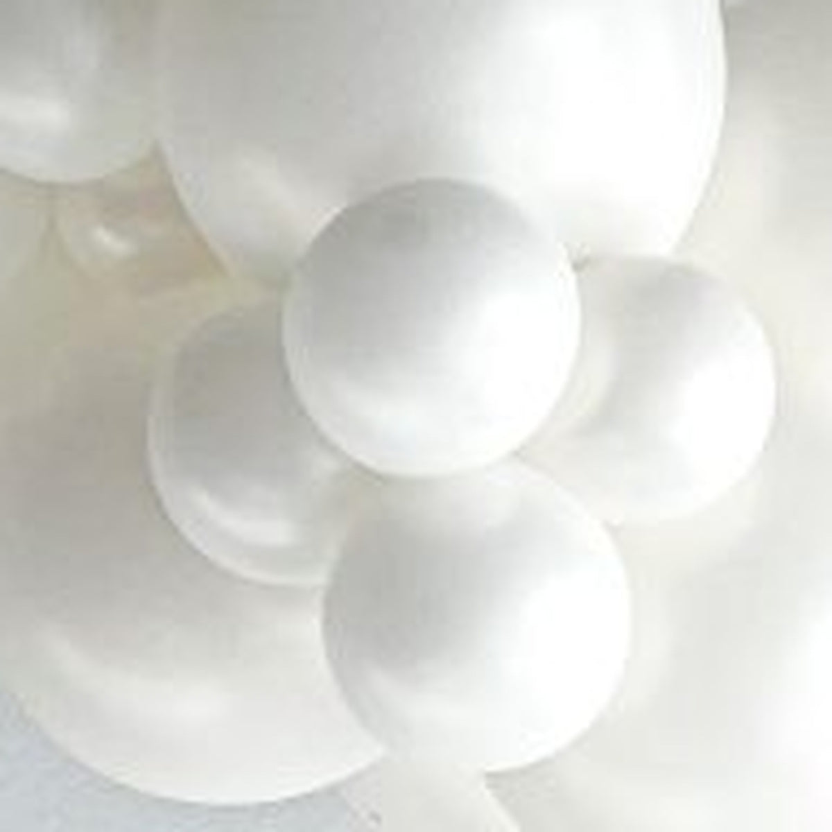 11" TUFTEX "Sugar" Pearl White Helium Balloons 100ct Bag #10037