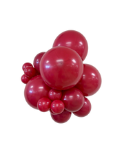 TUFTEX Scarlett balloons – inflated color cluster
