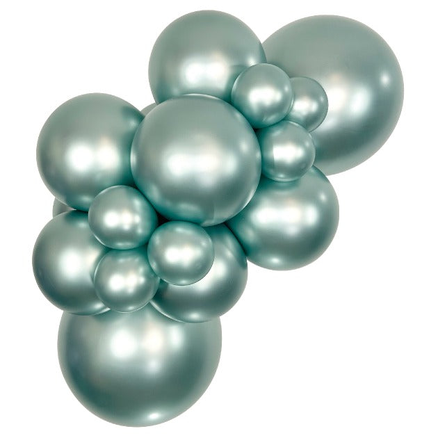 Sempertex SilkCoolMint balloons – inflated color cluster