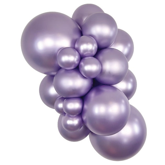 Sempertex SilkLightAmethyst balloons – inflated color cluster