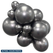 24" Sempertex Silk Midnight Grey Balloons 1 count #59597