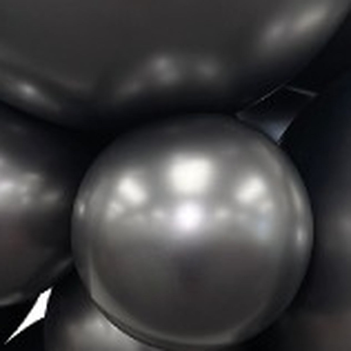 18" Sempertex Silk Midnight Grey Balloons 25ct #55597