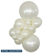 18" Sempertex Silk Oyster White Balloons 25 Bag #55540