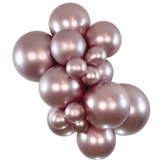 Sempertex SilkPinkBlossom balloons – inflated color cluster