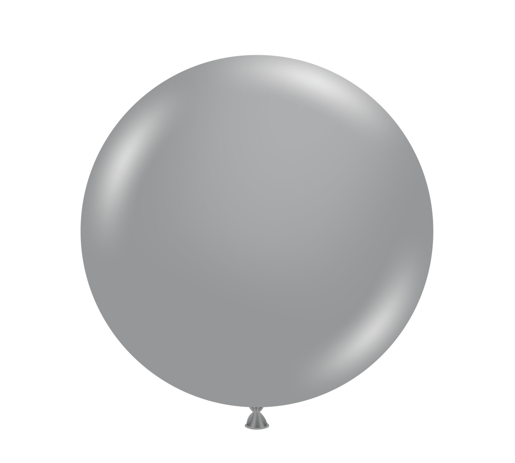 17" TUFTEX Metallic Silver Latex Balloons 50 Bag #17032
