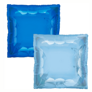 24" TUFTEX Squared Blue/Light Blue 2 sided Square Foil Balloons 1 per pack #78716