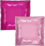 24" TUFTEX Squared Hot Pink/Pink 2 sided Square Foil Balloons 1 per pack #78715