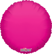 18" Hot Pink Circle Helium Foil Balloon (5 Pack) #34075
