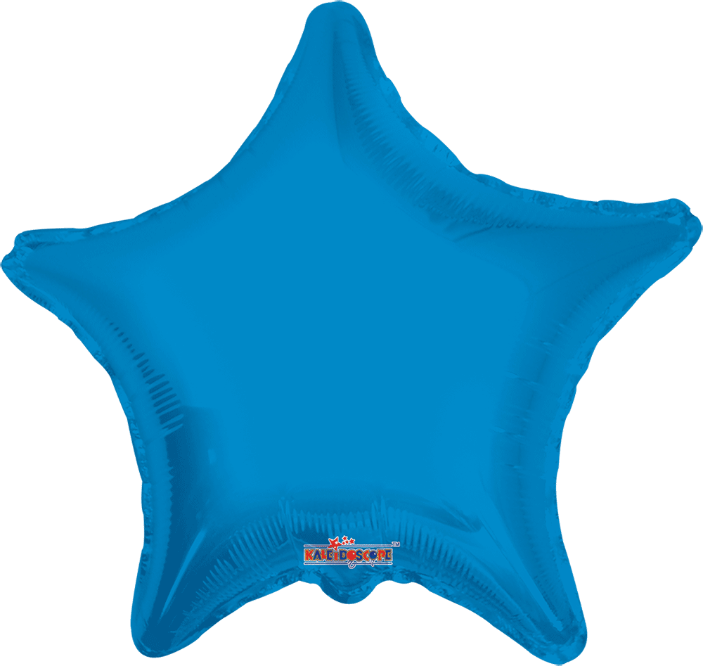 9" Mini Blue Star Foil Balloon Air Fill Only (5 PACK) #17351-09