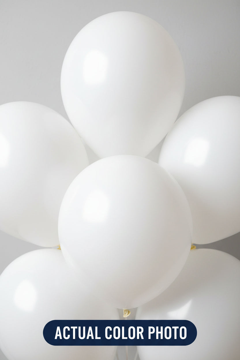 11" TUFTEX White Balloons 100ct Bag #10008