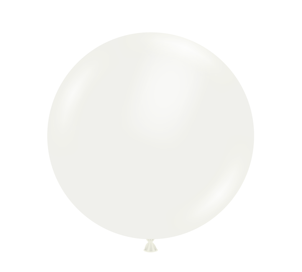 72" Giant Round White Advertising Latex Balloon 1ct #7208