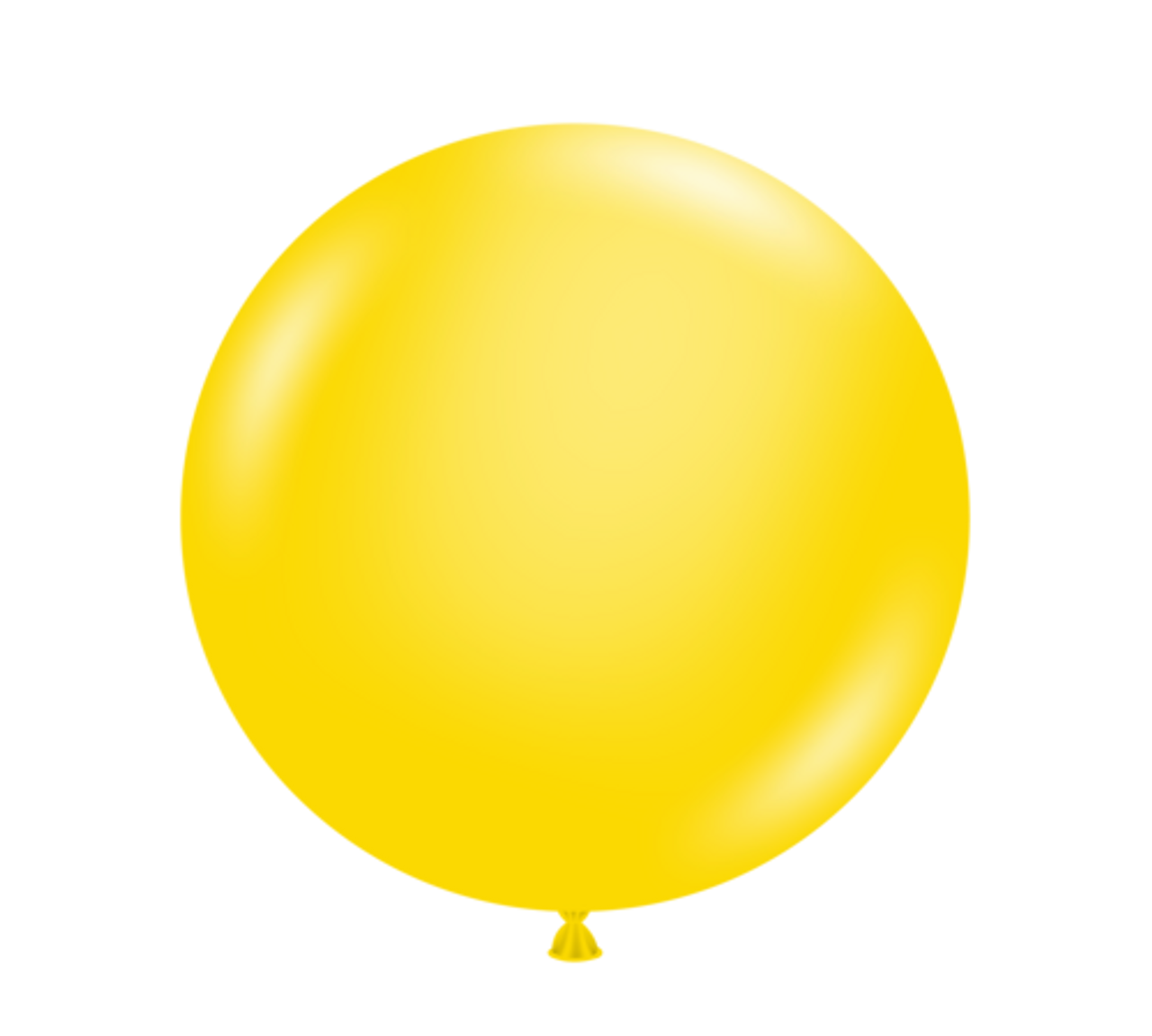 5" Tuf Tex Yellow Latex Balloons 50 count Bag #15009