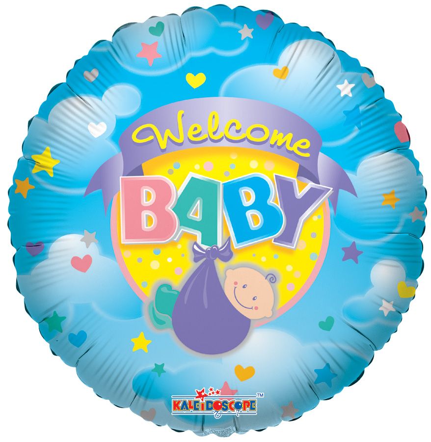 18" Welcome Baby Helium Foil Balloon (5 PACK) #20052