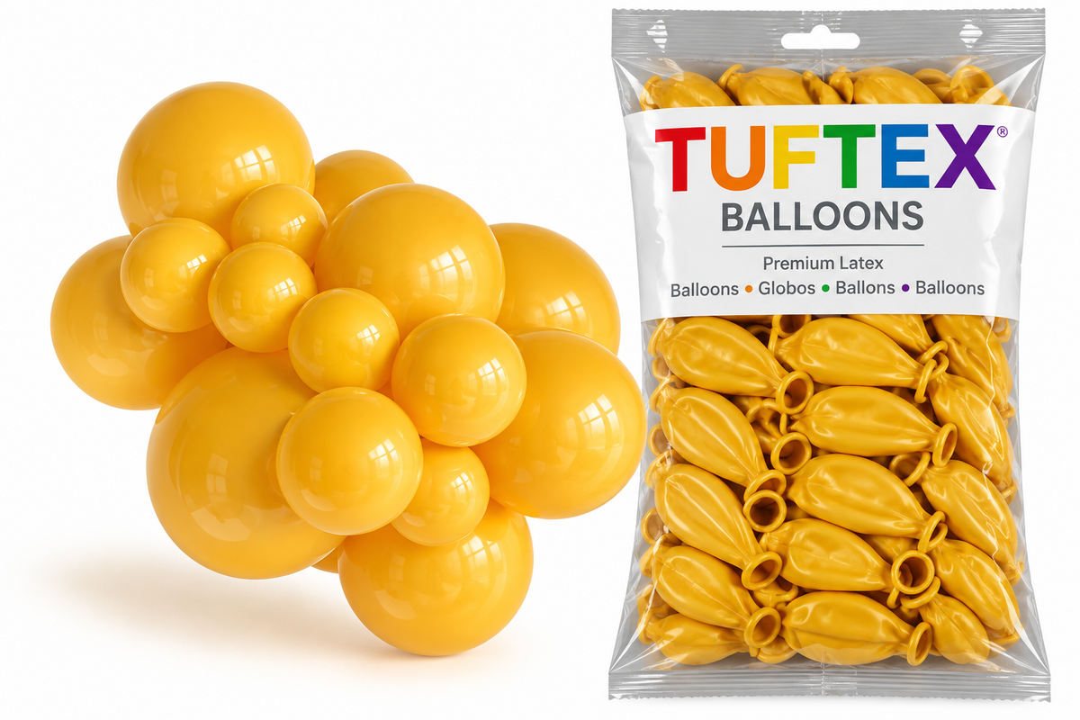 5" TUFTEX Goldenrod Balloons 50ct Bag #15044