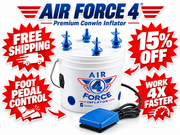 Air Force 4 Super Speed Inflator 4 port Inflation speed with Foot Pedal. Free Shipping