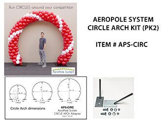 AEROPOLE SYSTEM CIRCLE ARCH KIT (PK2) Free Ground Shipping