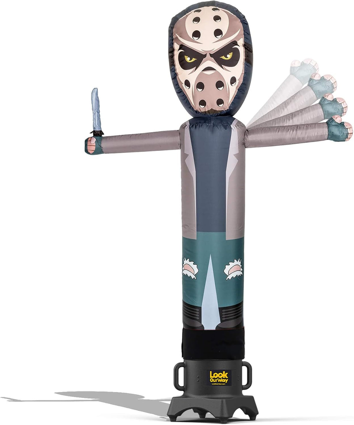 Air Dancers Wacky Waving Inflatable Tube Man - 7Ft Tall Inflatable Dancing Man with Weather-Resitant Blower for Business Advertising - Character Money Theme - Billionaire