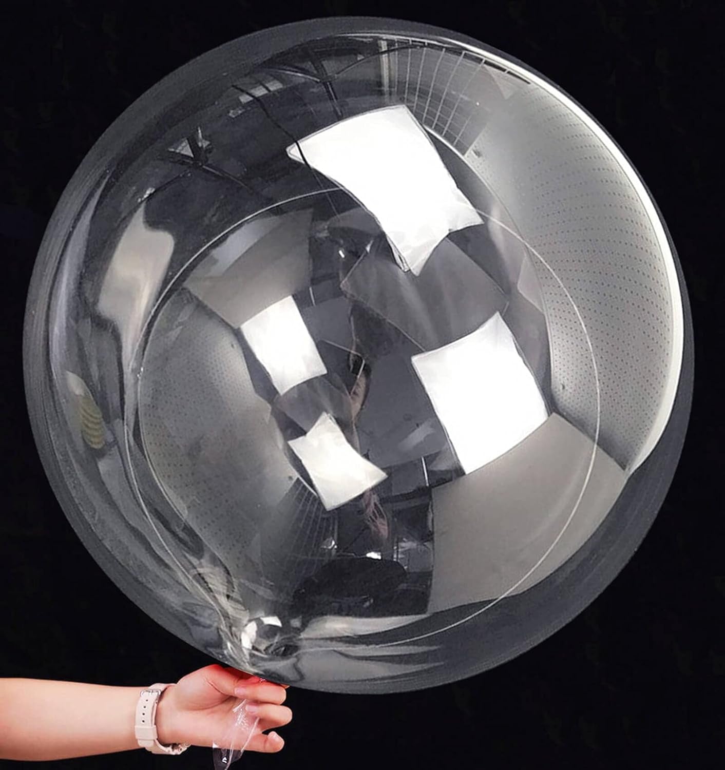 20 Inch Bobo Balloons, 10 Pcs Clear Bobo Balloon, Large Bubble Balloons | Transparent Bubble Balloon for Christmas Wedding Birthday Party Decoration