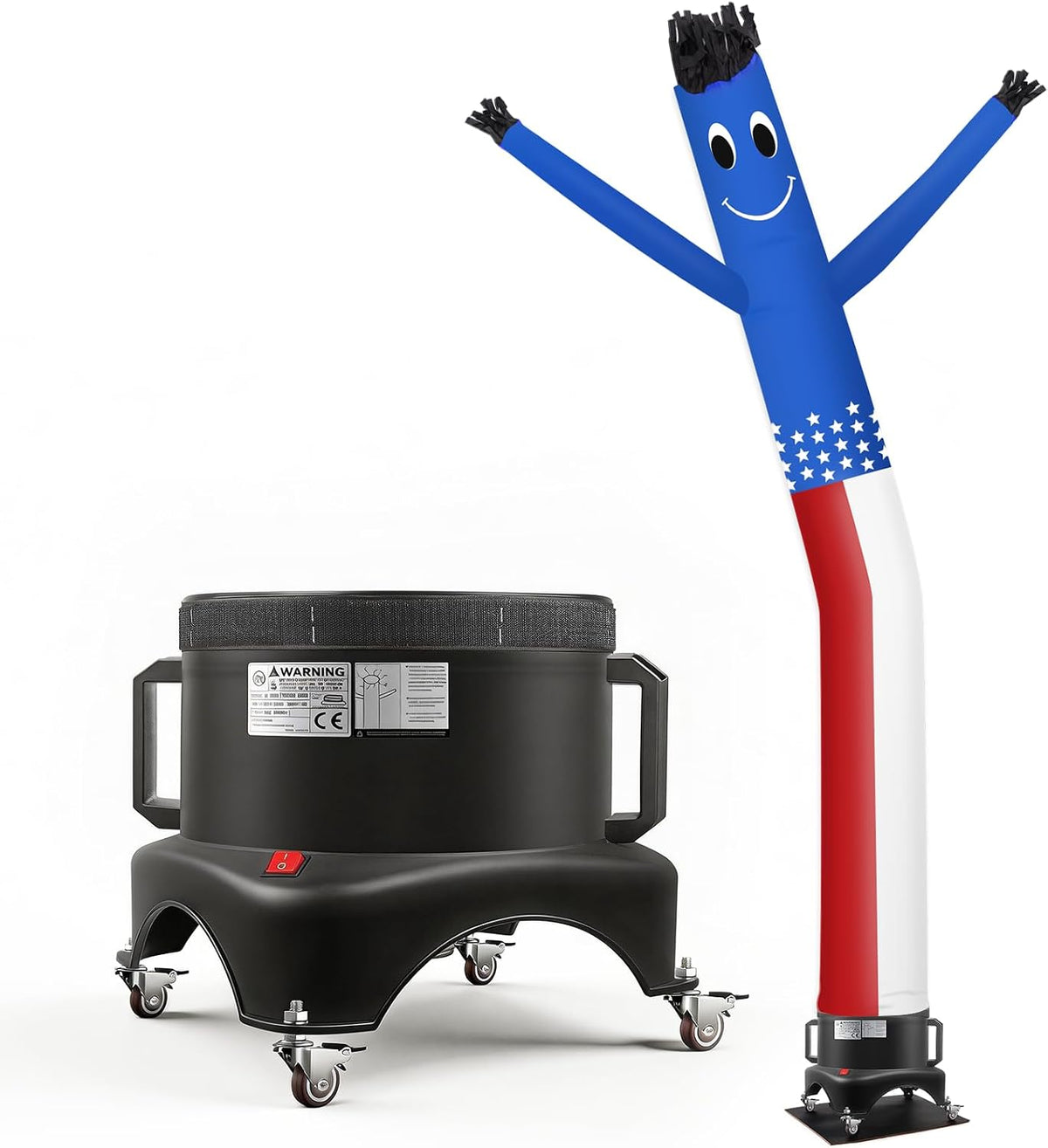 12FT Inflatable Dancing Man with 3/4HP Blower, Highly Durable and Tear Resistant Polyester Polyamide Nylon Inflatable Man Dancing, Waving Inflatable Tube Guy