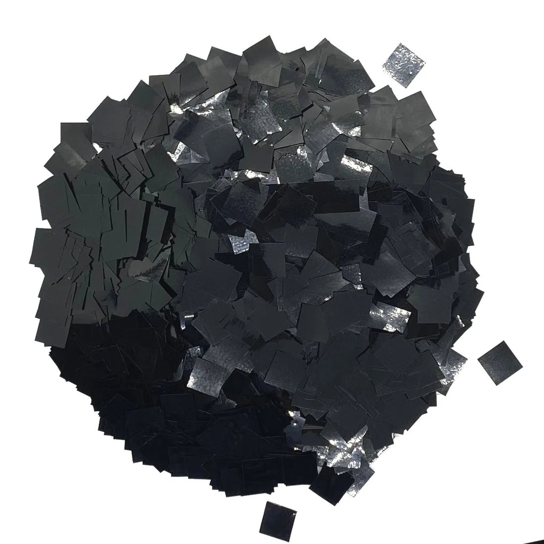 Confetti Metallic Black Glitter Confetti 1LB Bag